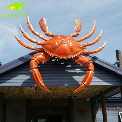 KANOSAUR9002  Restaurant decoration 4M fiberglass crab statue/sculpture