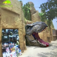 KANOSAUR0735 Life size fiberglass dragon head model for sale