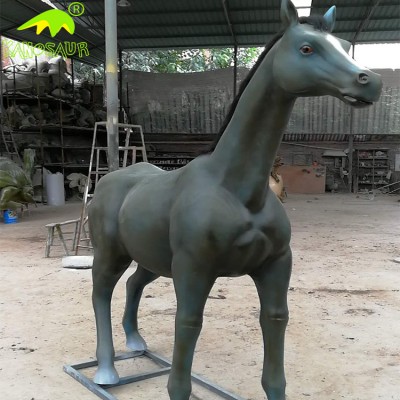 KANOSAUR0712 Outdoor Amazing Natural Looking Realistic Large Horse Statue