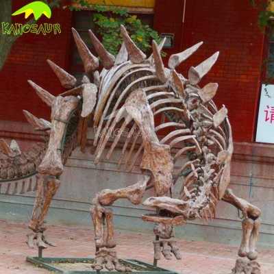 KANOSAUR0873 Outdoor Replicate Stegosaurus Dinosaur Fossil For Sale